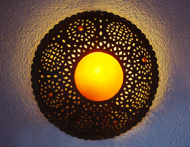 orientalische Wandlampe aus Marrakech