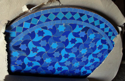 Sternentisch aus Marokko in Blau