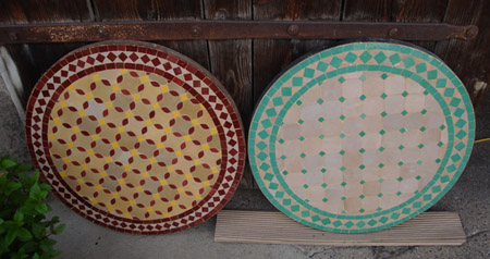 Mosaiktische aus Marrakech finden Sie in unserer Oase